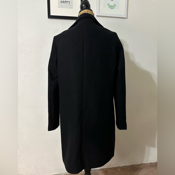 Black soft brushed coat - Picture 8 of 16